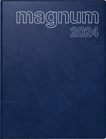 Brunnen Magnum Wochenkalender 2024, 183x240mm, Kunststoff-Cover, dunkelblau, 72 Blatt