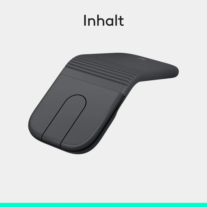 Logitech Mobi Fold Ultra-portable Wireless Mouse Graphite, dunkelgrau, Logi Bolt, USB/Bluetooth