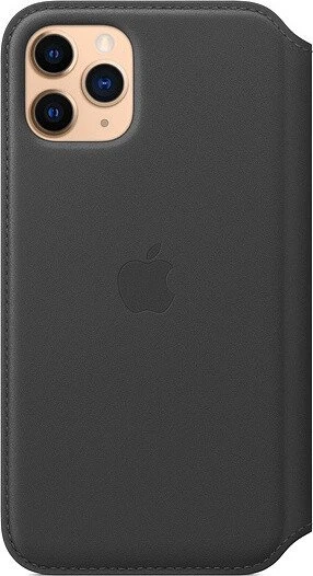 Apple Leder Folio Case für iPhone 11 Pro schwarz