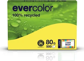 Clairefontaine evercolor Universalpapier matt gelb, A4, 80g/m², 500 Blatt