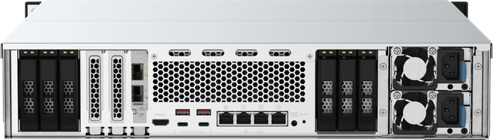 QNAP QuTS hero TS-h3088XU-RP-W1250-32G, 32GB RAM ECC, 2x SFP28 25Gb/s, 4x RJ-45 2.5GBase-T, 2HE