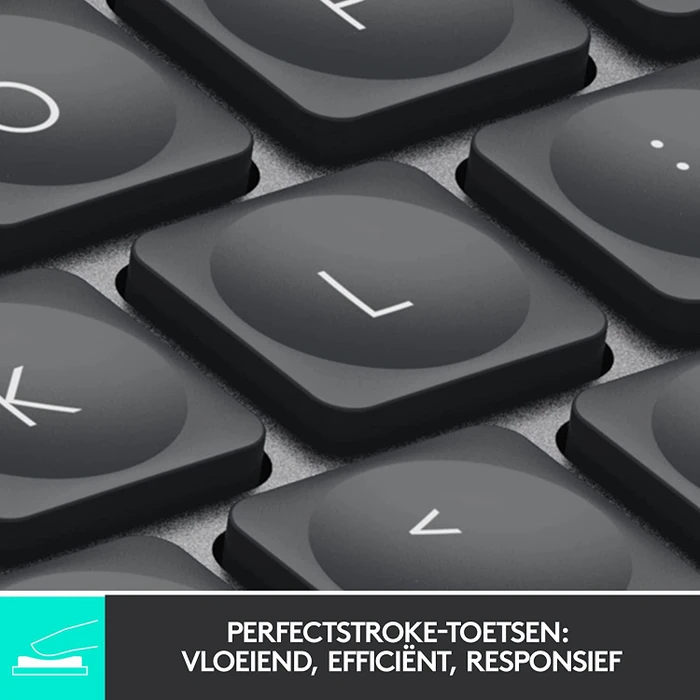 Logitech MX Keys Mini, LEDs weiß, Logi Bolt, Graphite, schwarz, USB/Bluetooth, US