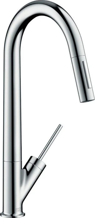 Hansgrohe Axor Starck 270 mit Ausziehbrause brushed brass