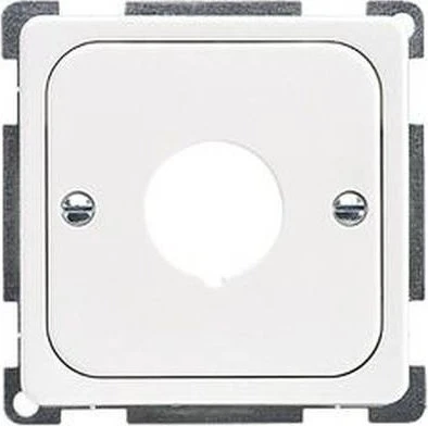 Schrack ELSO Zentralplatte für Befehlsgeräte mit 22.5mm Loch, reinweiß