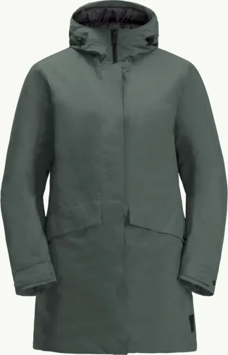 Jack Wolfskin Tempelhof Funktionsmantel slate green (Damen)