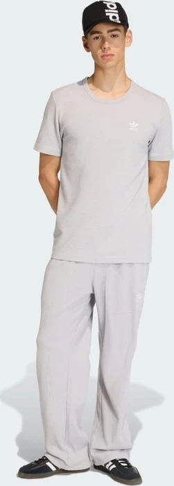 adidas Trefoil Essentials Waffle T-Shirt kurzarm grey two (Herren)