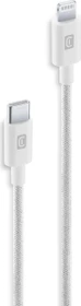 Cellularline Braided Cable USB-C/Lightning 1.5m weiß