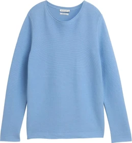Tom Tailor Rundhalsausschnitt Strickpullover light fjord blue (Damen)