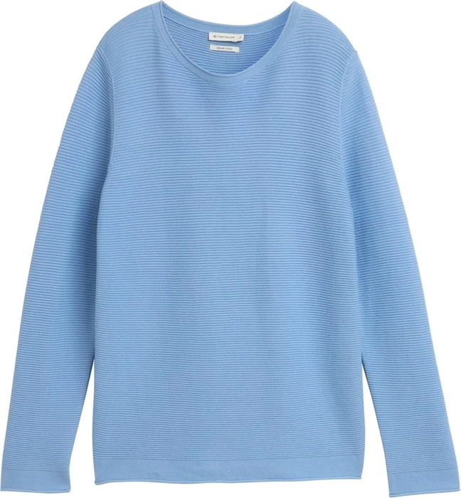 Tom Tailor Rundhalsausschnitt Strickpullover light fjord blue (Damen)