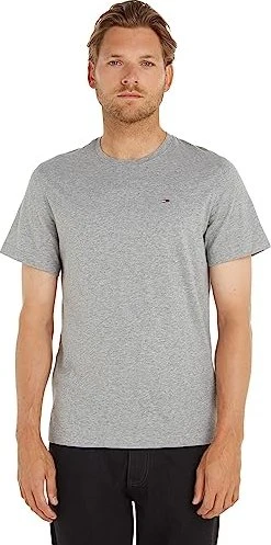 Tommy Hilfiger Slim Fit T-Shirt kurzarm light grey heather (Herren)