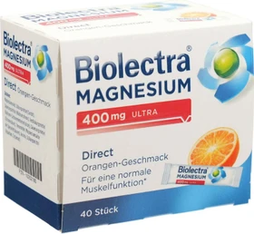 Biolectra Magnesium 400mg ultra direct Orange Micro-Pellets, 40 Stück