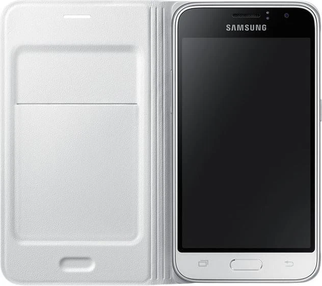 Samsung Flip Wallet für Galaxy J1 weiß