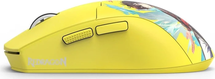 Redragon K1NG Max M918 1KHz Wireless, gelb/Motiv, USB/Bluetooth