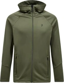 Peak Performance Rider Essentials Midlayer Zip Hood Jacke pine needle (Herren)