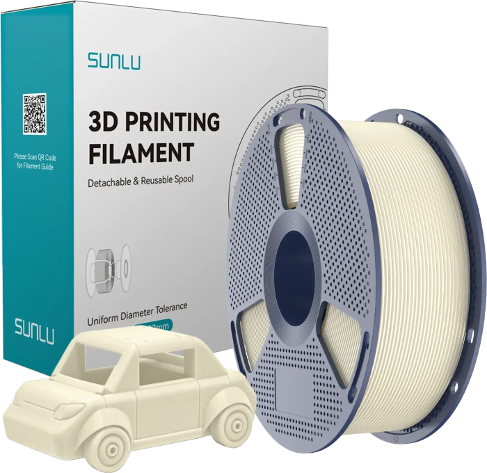 Sunlu PETG, Bone White, Spule, 1.75mm, 1.00kg