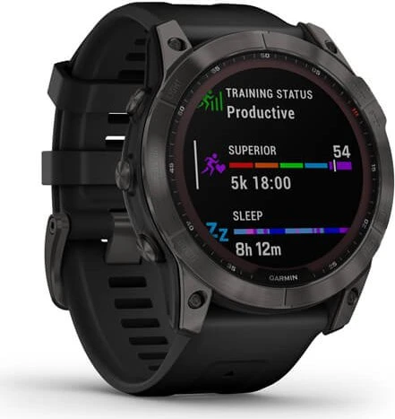Garmin Fenix 7X Sapphire Solar slate grey titanium/black