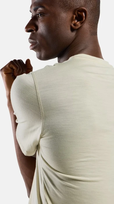 Odlo Natural Merino 160 Baselayer Funktionsshirt kurzarm agate gray (Herren)
