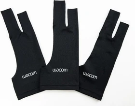 Wacom Drawing Glove, Zeichenhandschuh, schwarz, 3er-Pack (ACK4472502Z / ACK4472501Z-3)