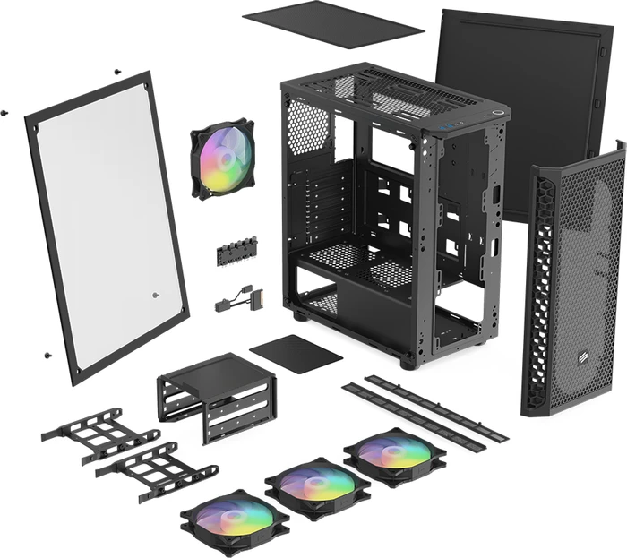 Endorfy SilentiumPC Signum SG1V Evo TG ARGB, Glasfenster
