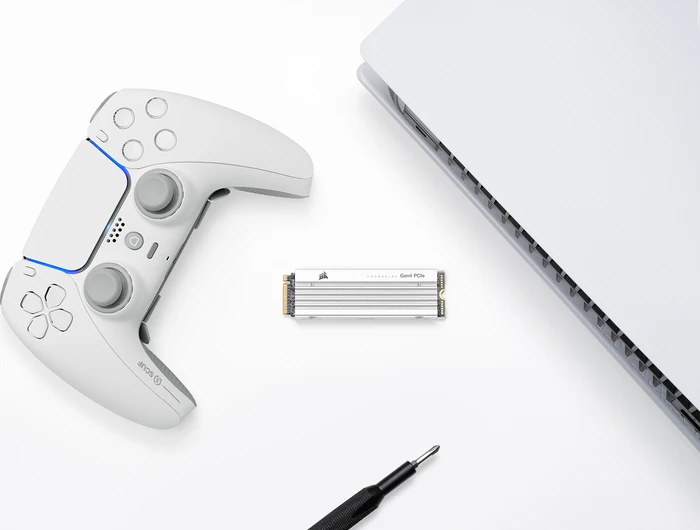 Corsair Force Series MP600 Pro LPX White 2TB, M.2 2280 / M-Key / PCIe 4.0 x4, Kühlkörper