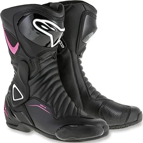 Alpinestars Stella SMX-6 V2 Motorradstiefel schwarz/rosa/weiß