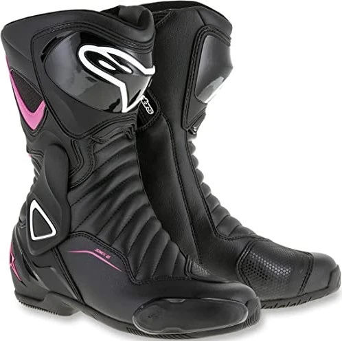 Alpinestars Stella SMX-6 V2 Motorradstiefel schwarz/rosa/weiß