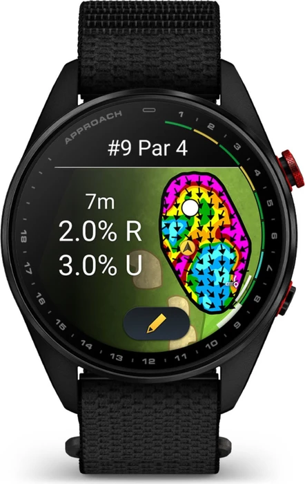 Garmin Approach S72 47mm carbon gray-red dlc titanium/black