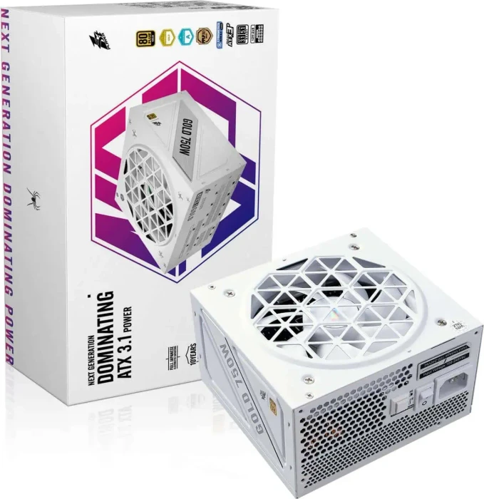 1st Player NGDP Gold weiß 750W, ATX 3.1