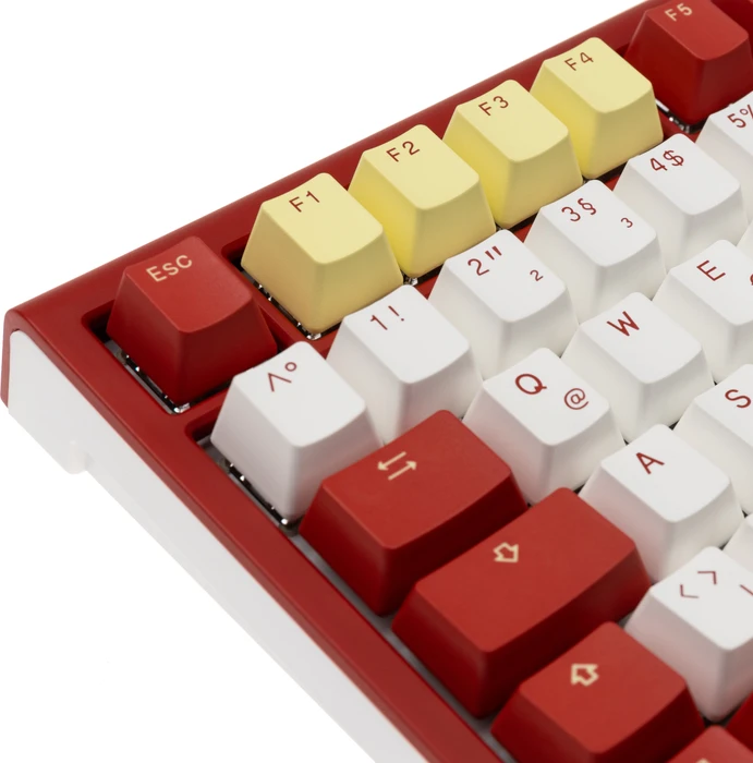 Ducky ProjectD x Fallout Tinker 75, rot/weiß, MX2A BLUE, USB, DE