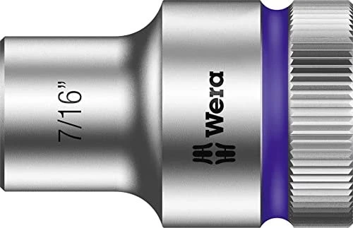 Wera 8790 HMC Zyklop Außensechskant Steckschlüssel 1/2" zöllig, 7/16"x37mm