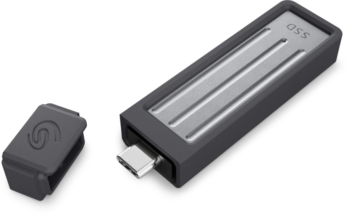 Seagate Ultra Compact SSD +Rescue 1TB dunkelgrau, USB-C, USB 3.2 Gen 2×1