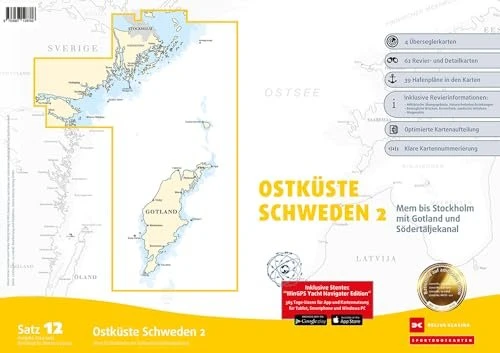 Delius Klasing Sportbootkarten Satz 12: Ostküste Schweden 2 (deutsch) (PC)