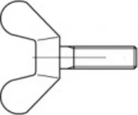 Toolcraft Flügelschraube, M8x16mm, 50 Stück