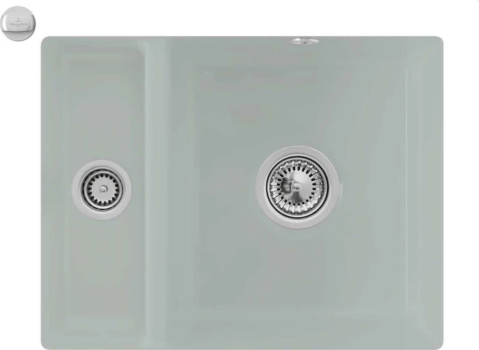 Villeroy & Boch Subway 60 XU Unterbau Becken rechts mit Ablauffernbedienung fossil
