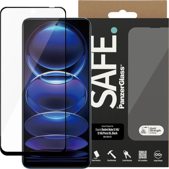 PanzerGlass Safe Screen Protector Ultra-Wide Fit für Xiaomi Redmi Note 12 5G