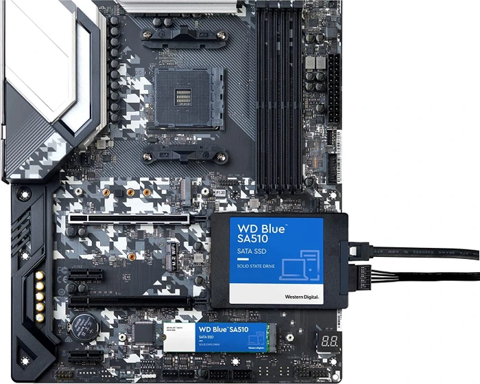 Western Digital WD Blue SA510 SSD 1TB, M.2 2280 / B-M-Key / SATA 6Gb/s