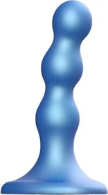 Strap-On-Me Dildo Plug Balls Metallic S blau