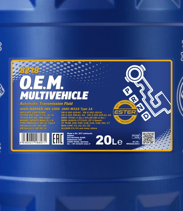 Mannol O.E.M. 8218 Multivehicle JWS 20l (MN8218-20) – Bild 2 von 2