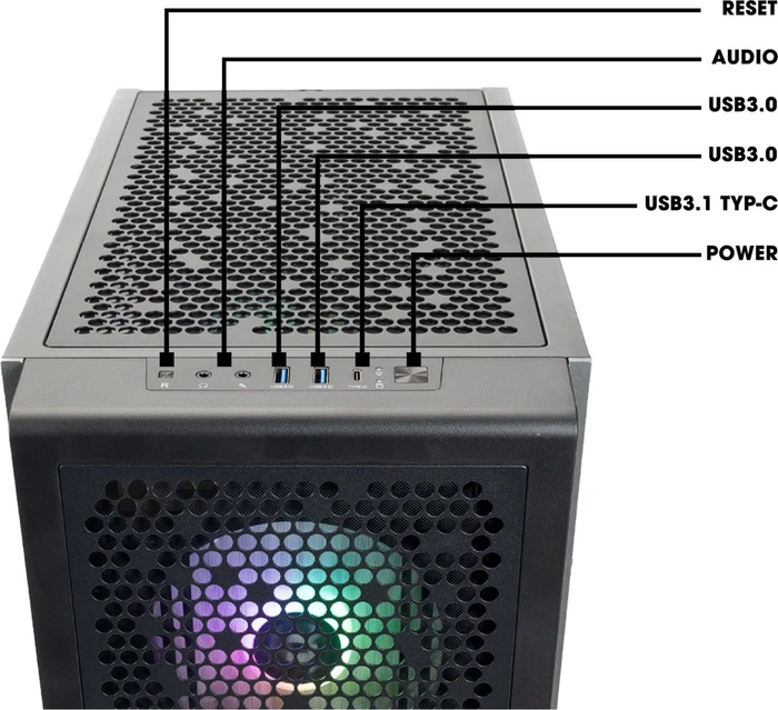 Thermaltake Toughline Liquid C300A, schwarz, Ryzen 7 7800X3D, 32GB RAM, 1TB SSD, GeForce RTX 4070 SUPER