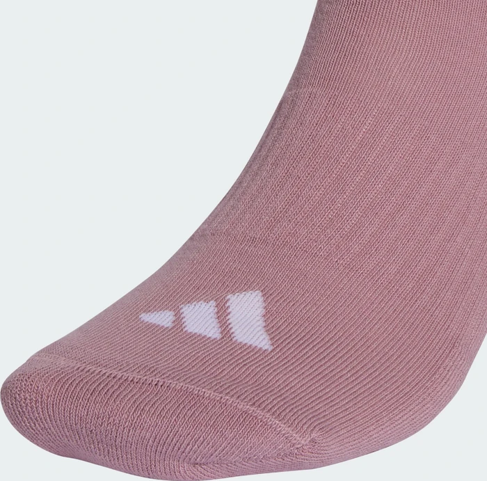 adidas 3-Streifen Cushioned Crew Socken magic mauve/white/halo green/grey four, 3 Paare