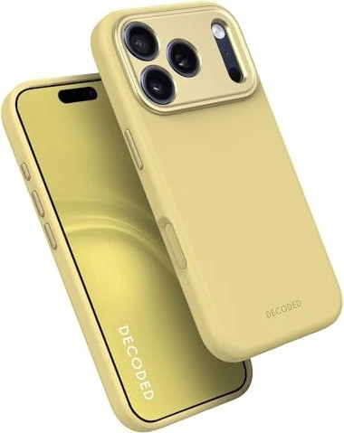 Decoded AntiMicrobial Silicone Back Cover für Apple iPhone 17 Pro yuma yellow
