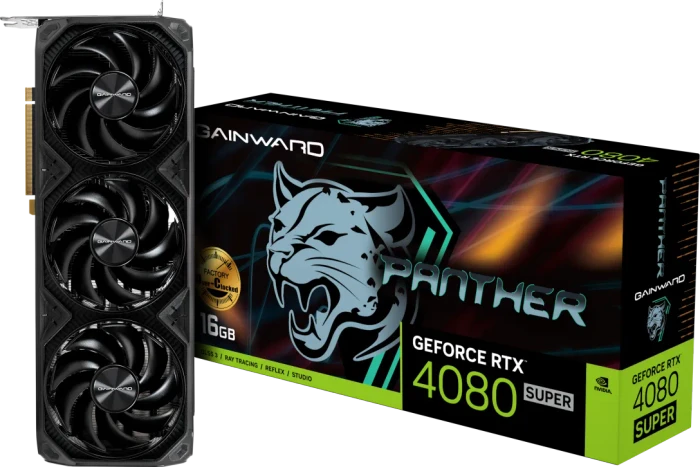 Gainward GeForce RTX 4080 SUPER Panther OC, 16GB GDDR6X, HDMI, 3x DP