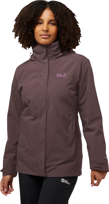 Jack Wolfskin Rotwand 3in1 Funktionsjacke sheer plum (Damen)