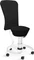 Aeris Swopper Work New Edition Bürohocker mit Rollen und Lehne, Feder Low, Gestell Alu weiß, Bezug Wollmischung Select schwarz Vorschaubild