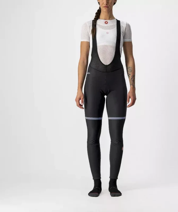 Castelli Polare Bibtight Fahrradhose lang schwarz (Damen)