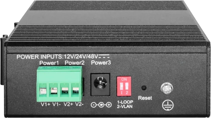 LevelOne IGS Hilbert Industrial Railmount Gigabit Smart Switch, 4x RJ-45, 2x SFP