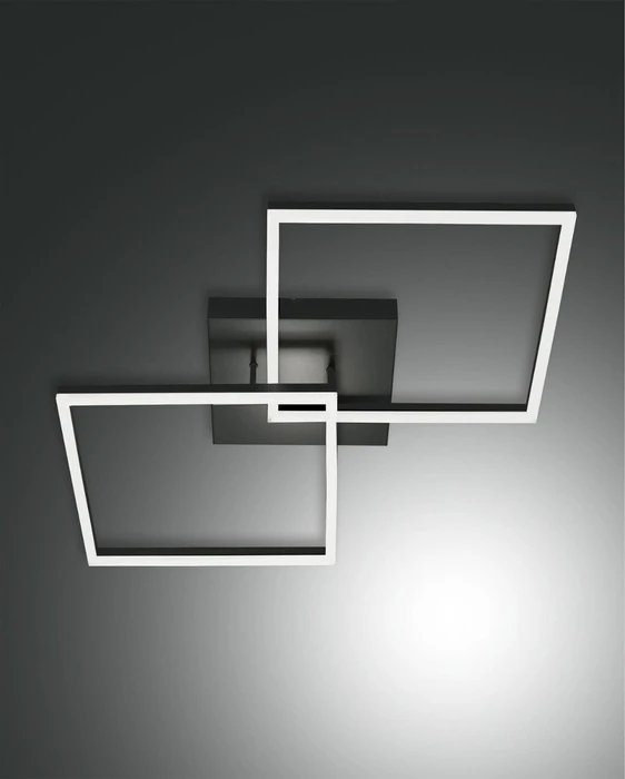 Fabas Luce Bard 65cm 2-flammig anthrazit