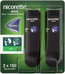 Johnson & Johnson Nicorette Mint 1mg Spray, 26.4ml (2x 13.2ml)