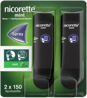 Johnson & Johnson Nicorette Mint 1mg Spray, 26.4ml (2x 13.2ml)