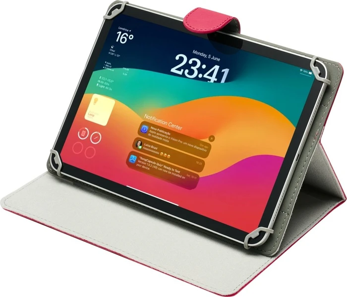 RivaCase Orly Folio Case 3017 passend für Tablets 10.1"-11", pink